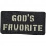 Шеврон God`s favorite Laser Cut 