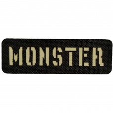 Шеврон Monster Laser Cut черный