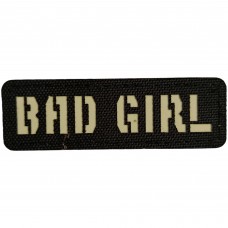 Шеврон Bad girl Laser Cut чорний