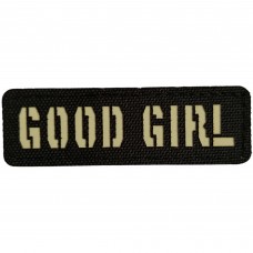Шеврон Good girl Laser Cut черный
