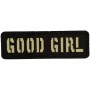 Шеврон Good girl Laser Cut черный 