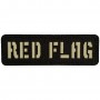 Шеврон Red Flag Laser Cut черный 