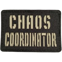 Шеврон Chaos coordinator Laser Cut черный