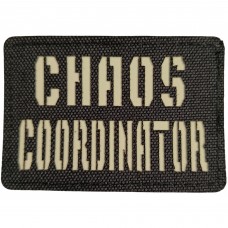 Шеврон Chaos coordinator Laser Cut черный