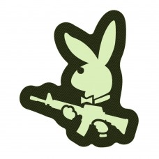 Шеврон сержант Зайчик (Playboy) олива