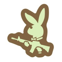 Шеврон сержант Зайчик (Playboy) койот