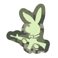 Шеврон сержант Зайчик (Playboy) піксель