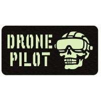 Шеврон Drone pilot черный