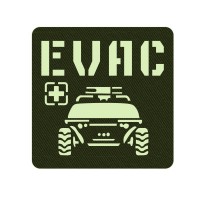 Шеврон EVAC олива