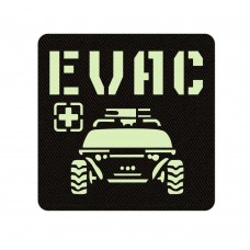 Шеврон EVAC чорний