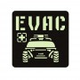 Шеврон EVAC чорний