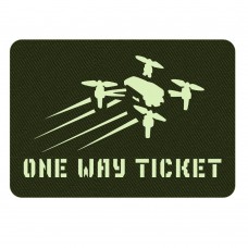 Шеврон One way ticket олива