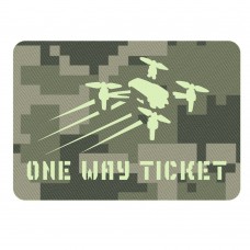 Шеврон One way ticket пиксель
