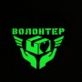 Шеврон Волонтер олива