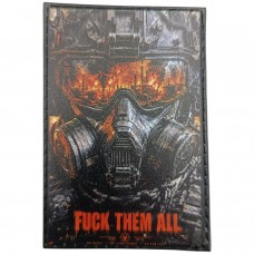 Шеврон Fuck them all Протигаз
