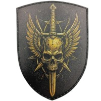 Шеврон Череп меч і крила