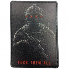 Шеврон Fuck them all Нічне бачення
