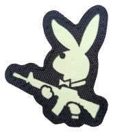 Шеврон Зайчик PlayBoy світлонакопичувальний