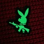 Шеврон Зайчик PlayBoy світлонакопичувальний