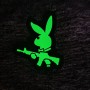 Шеврон Зайчик PlayBoy світлонакопичувальний