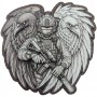 Шеврон Між пеклом і раєм (чорно-білий)