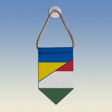 Вымпел с флагами Украина - Венгрия