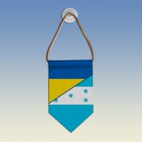  Вимпел з прапорами Україна - Гондурас