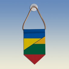  Вимпел з прапорами Україна - Литва