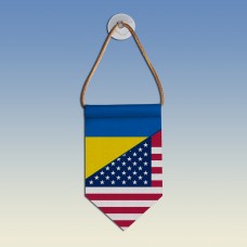  Вимпел з прапорами Україна - США