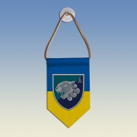  Вимпел з емблемою 1 Батальйон 35 ОБрМП ЗСУ