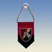  Вимпел з емблемою 23 окремого танкового батальйона ЗСУ