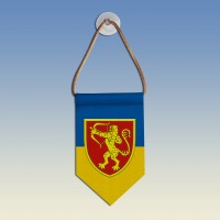  Вимпел з емблемою 1021 зенітний ракетний полк ЗСУ