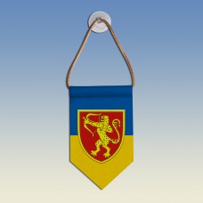  Вимпел з емблемою 1021 зенітний ракетний полк ЗСУ
