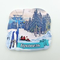 Магніт на холодильник зимовий Буковель №1