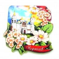 Керамічні магніти. Чернігів. Собор і квіти