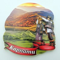 Магніт на холодильник Карпати гуцули