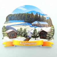 Магнітик на холодильник зимові Карпати №3