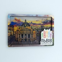 Дерев’яно-акриловий магніт Львівська Опера