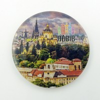 Магніт зворотного друку круг Львів
