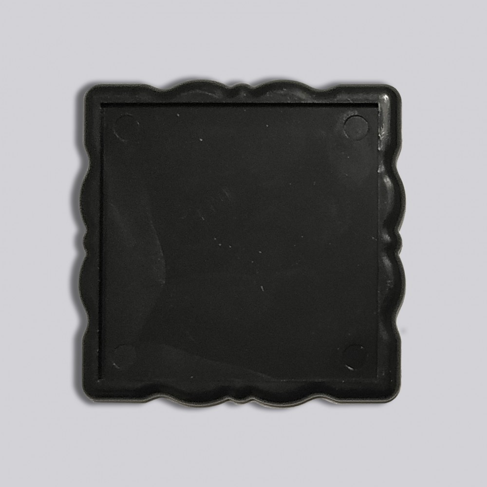 Акриловая заготовка квадрат Фигурная рамка 65*65 мм (чорная)