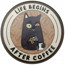Гумова підставка під гаряче Life begins after coffee