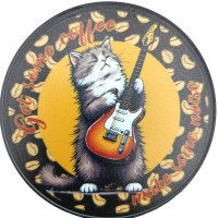 Резиновая подставка под горячее Кіт музикант