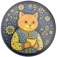 Костер из ПВХ Кіт у вишиванці