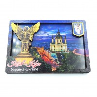 Слойка деревянно-акриловая Вид на Андреевскую Церковь