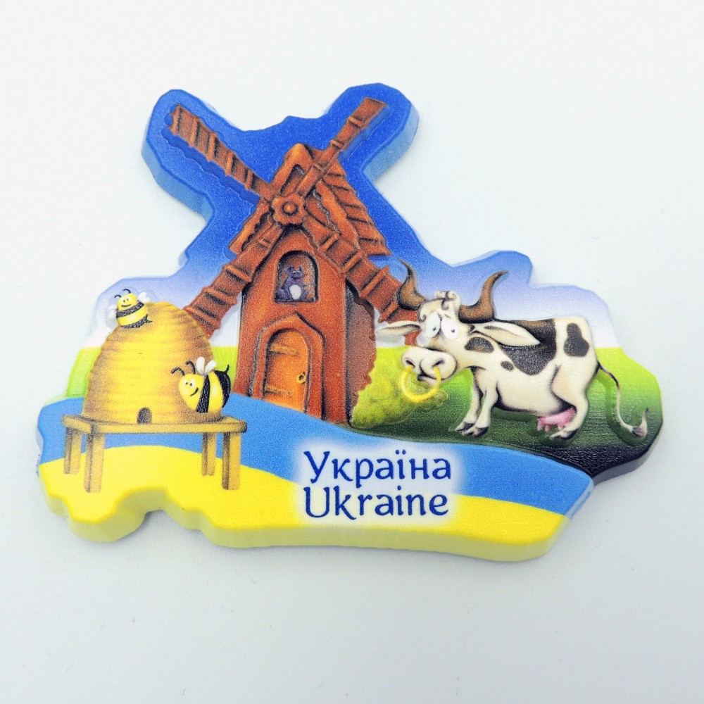 Керамический магнит Украина Мельница