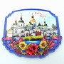 Керамічний магніт Рамка з квітами Україна