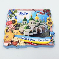 Керамічний магніт бандура з галушками Церква Святої Софії