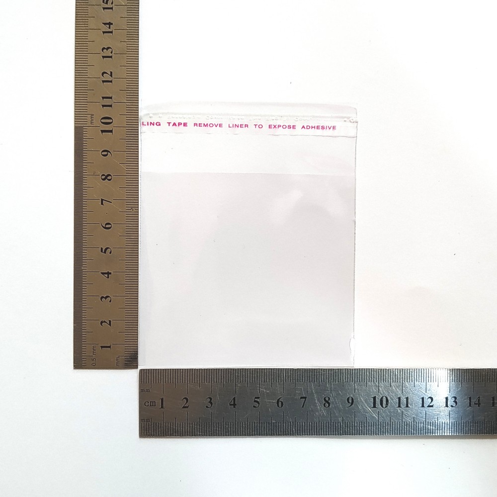 Пакет полипропиленовый 90*80 мм с клеевой лентой