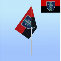 Флажок на палочке Школа морского пехотинца красно-черный