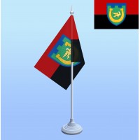 Настольный флаг 118 бат 110 ОБТрО красно-черный